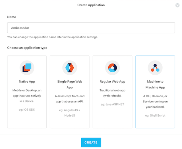Machine to Machine App in auth0